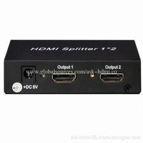 HDMI Distribution Amplifier, 1 x 2, 3D, 5V DC/1A Power Supply